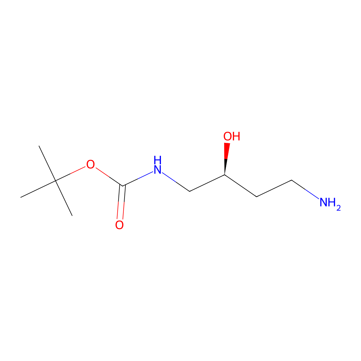 tert-butylN-[(2S)-4-amino-2-hydroxybutyl]carbamate molecular structure, CAS 2165732-73-8