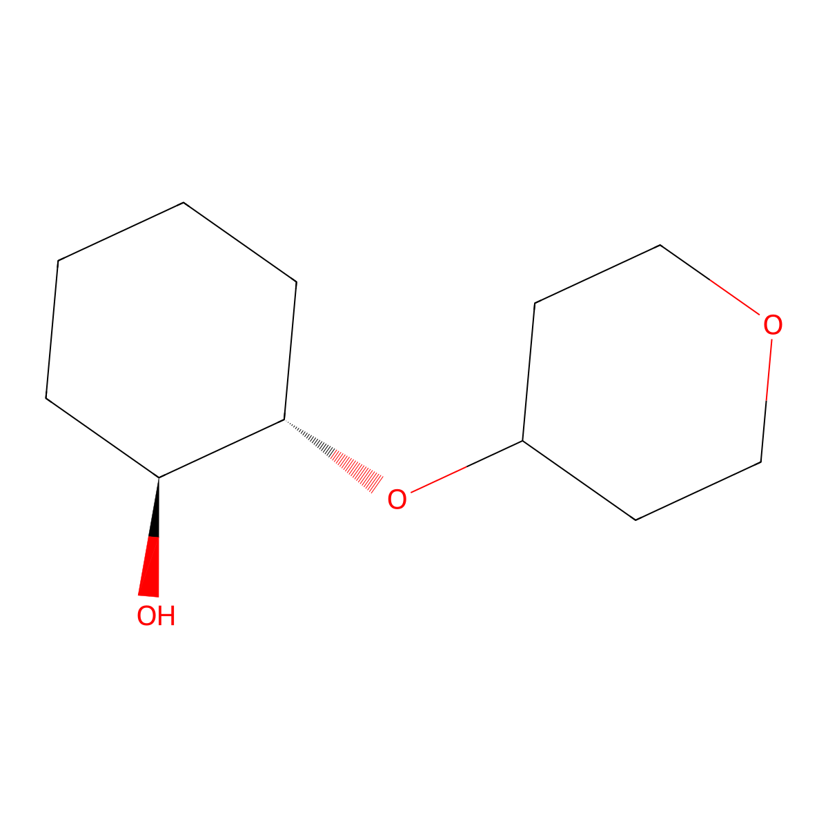 (1S,2S)-2-(oxan-4-yloxy)cyclohexan-1-ol molecular structure, CAS 2165742-87-8