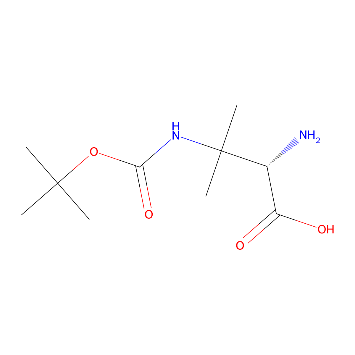 (S)-2-amino-3-((tert-butoxycarbonyl)amino)-3-methylbutanoic acid molecular structure, CAS 2165753-37-5