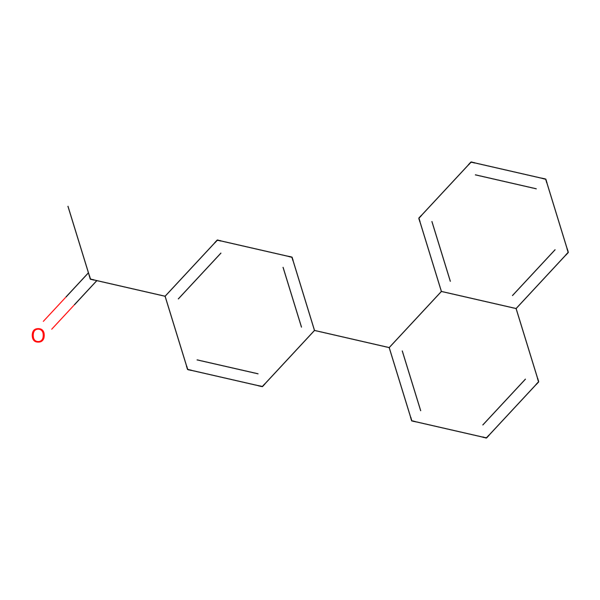 1-[4-(1-Naphthalenyl)phenyl]ethanone molecular structure, CAS 216576-92-0