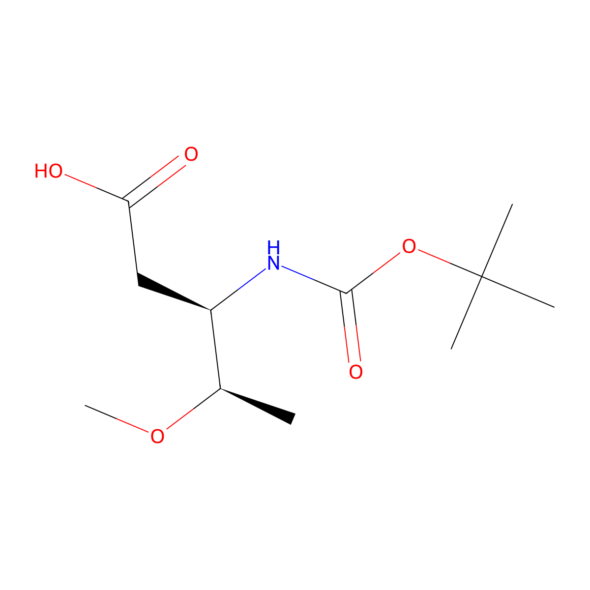 (3R,4R)-3-(((tert-butoxy)carbonyl)amino)-4-methoxypentanoic acid molecular structure, CAS 2165771-44-6