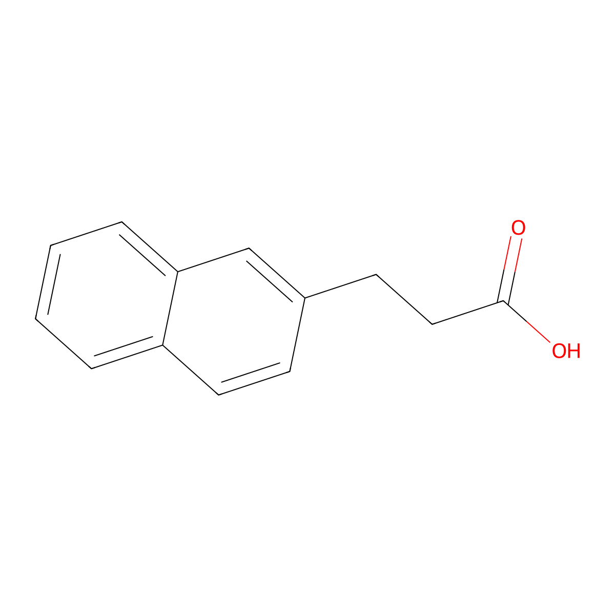 3-(Naphthalen-2-yl)propanoic acid molecular structure, CAS 21658-35-5