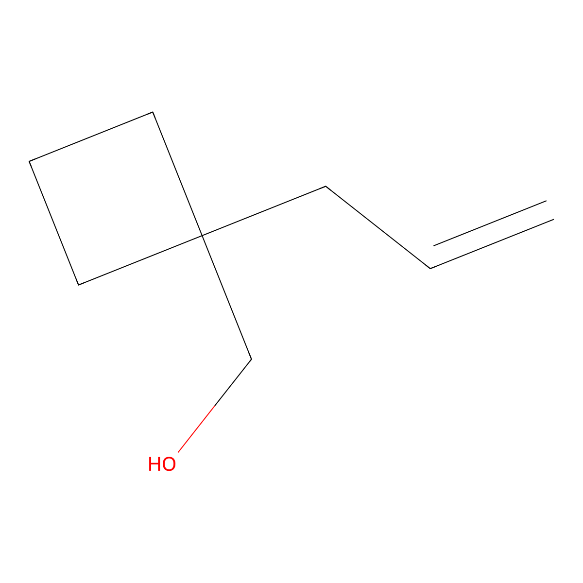 [1-(Prop-2-en-1-yl)cyclobutyl]methanol molecular structure, CAS 216582-95-5