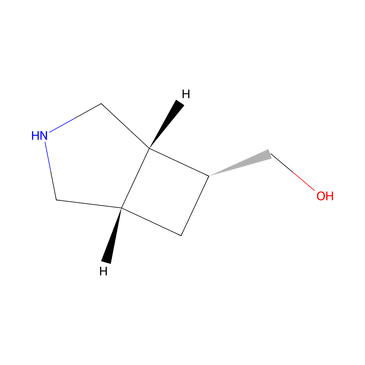 [(1S,5S,6R)-3-azabicyclo[3.2.0]heptan-6-yl]methanol molecular structure, CAS 2165885-30-1