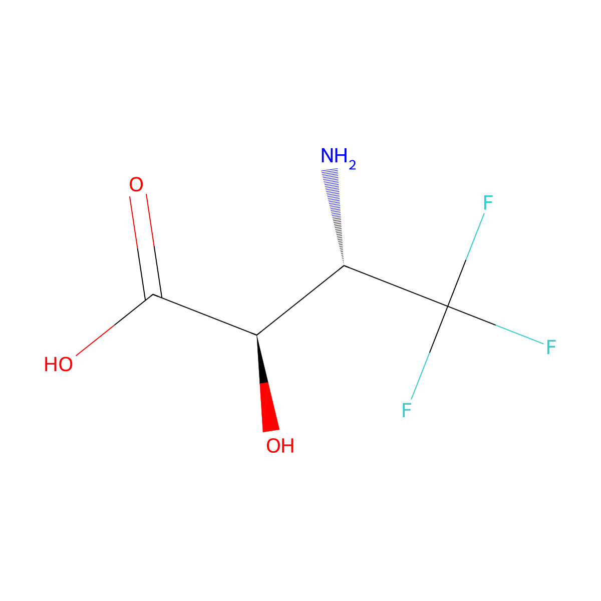 rac-(2R,3S)-3-amino-4,4,4-trifluoro-2-hydroxybutanoic acid molecular structure, CAS 2165891-78-9