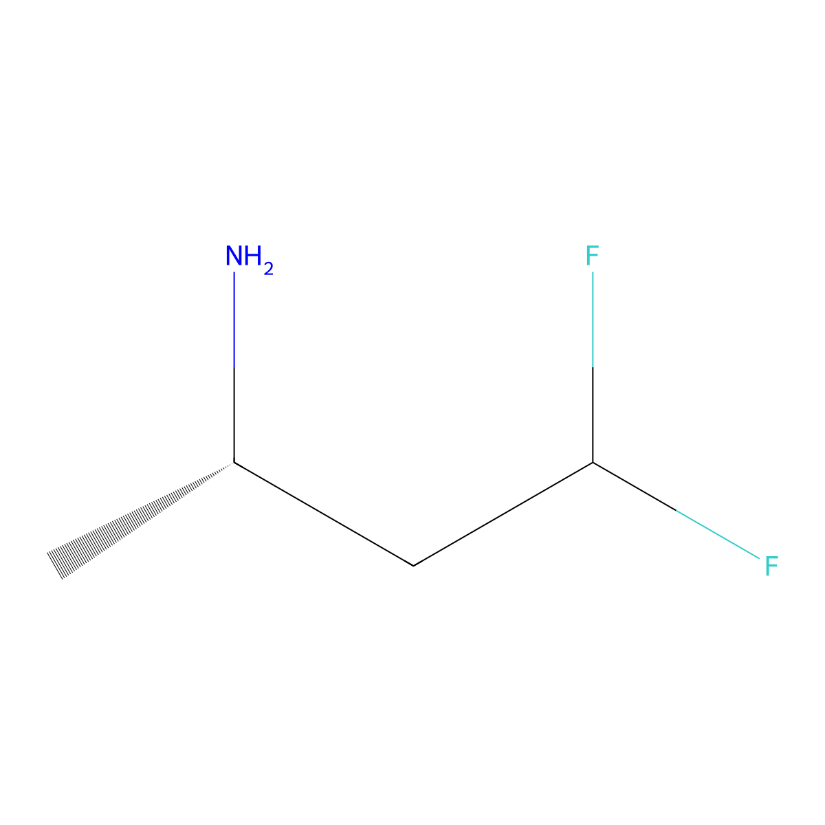 (S)-4,4-Difluorobutan-2-amine molecular structure, CAS 2165896-55-7