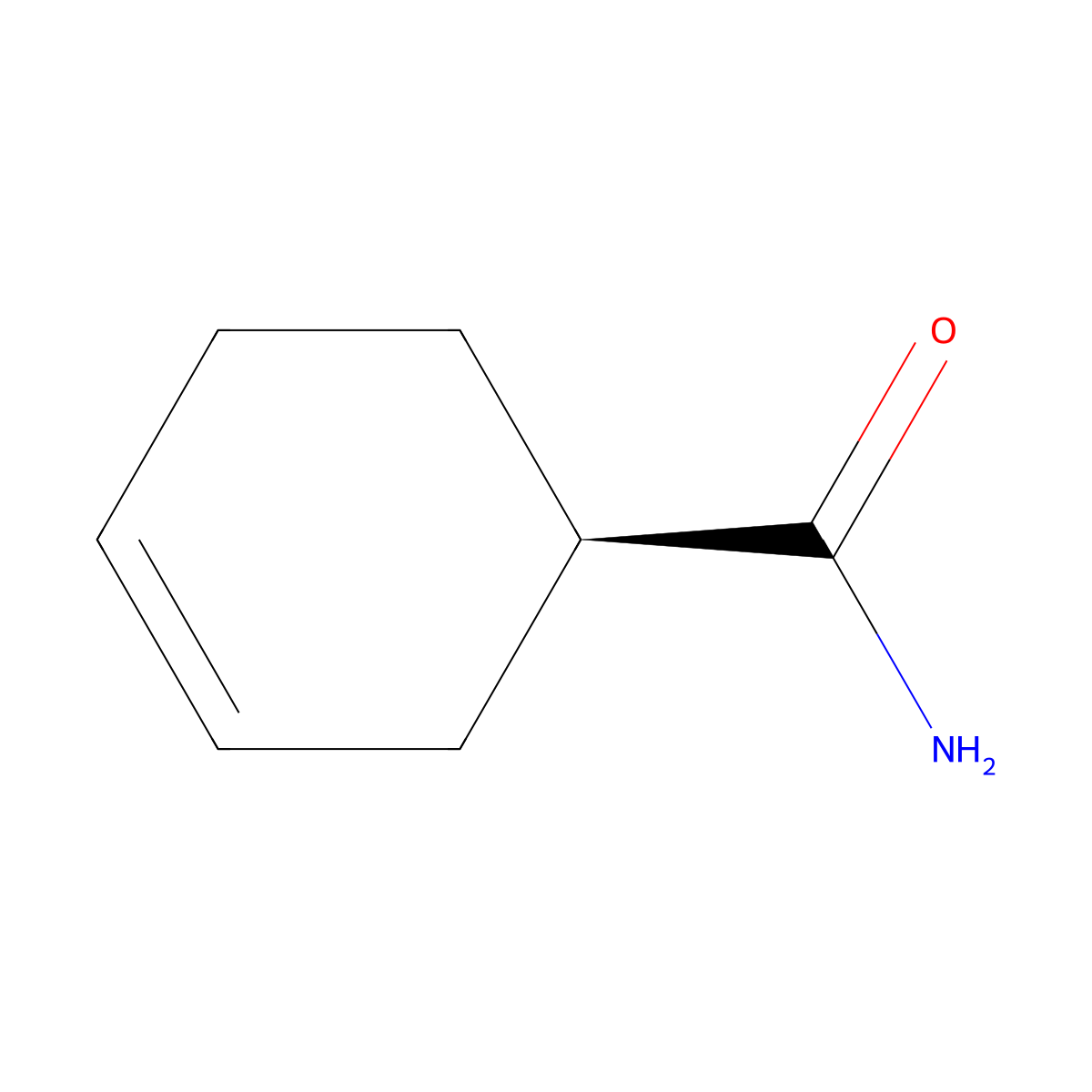 (1R)-Cyclohex-3-ene-1-carboxamide molecular structure, CAS 2165903-49-9