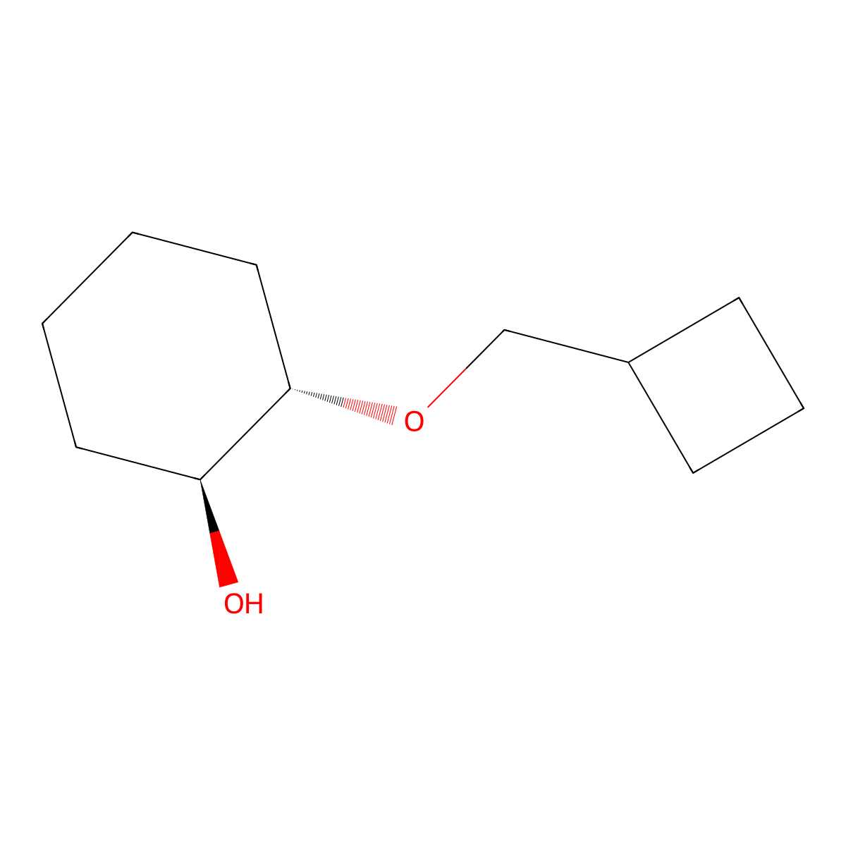 (1S,2S)-2-(cyclobutylmethoxy)cyclohexan-1-ol molecular structure, CAS 2165947-65-7