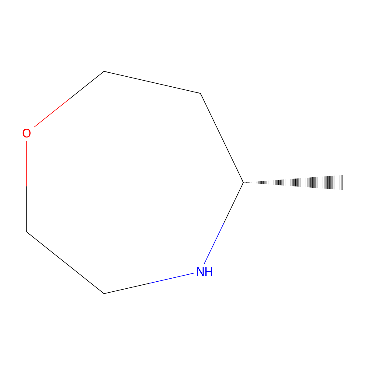 (5S)-5-methyl-1,4-oxazepane molecular structure, CAS 2165947-76-0