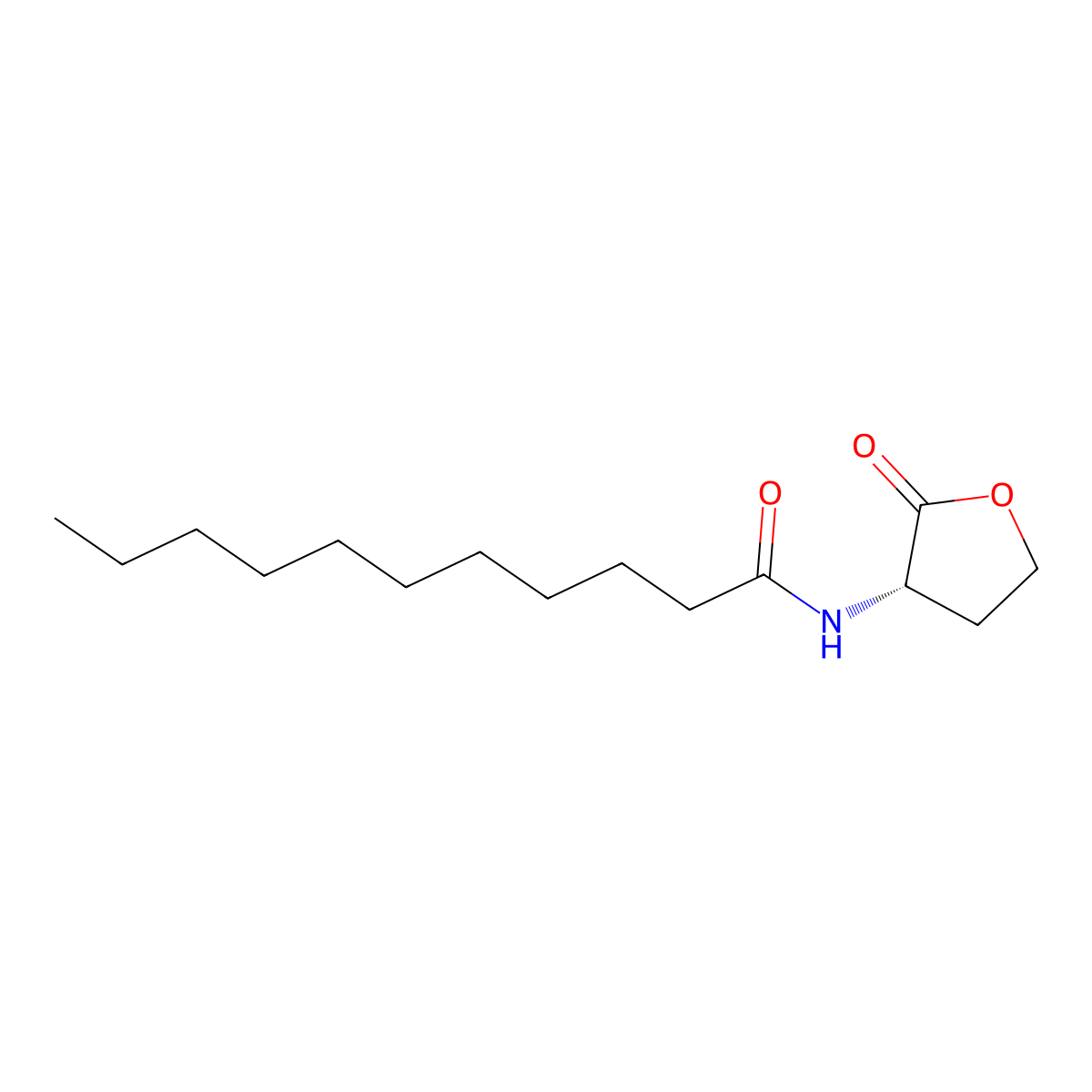 N-undecanoyl-L-Homoserine lactone molecular structure, CAS 216596-71-3