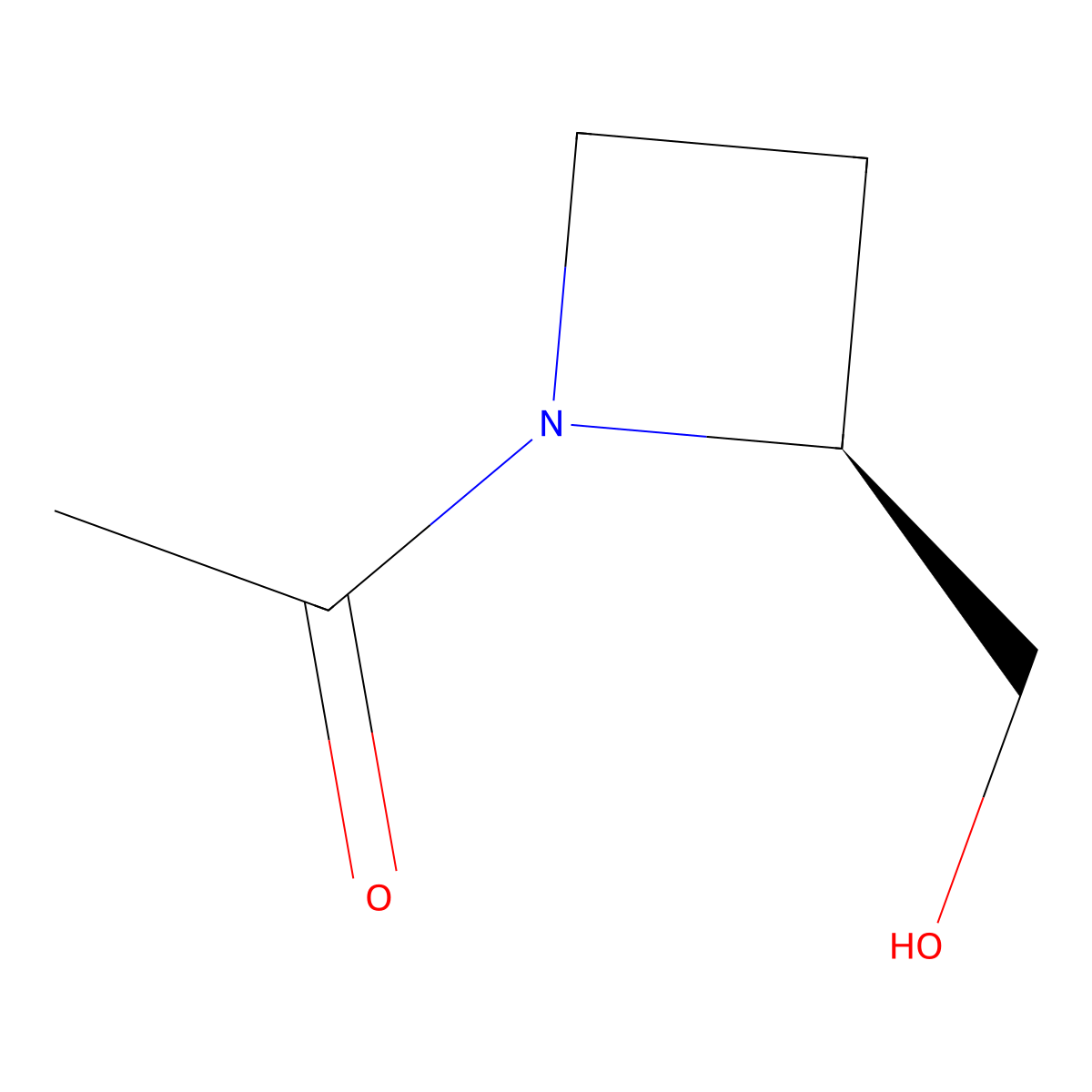 1-[(2S)-2-(hydroxymethyl)azetidin-1-yl]ethan-1-one molecular structure, CAS 2165966-26-5