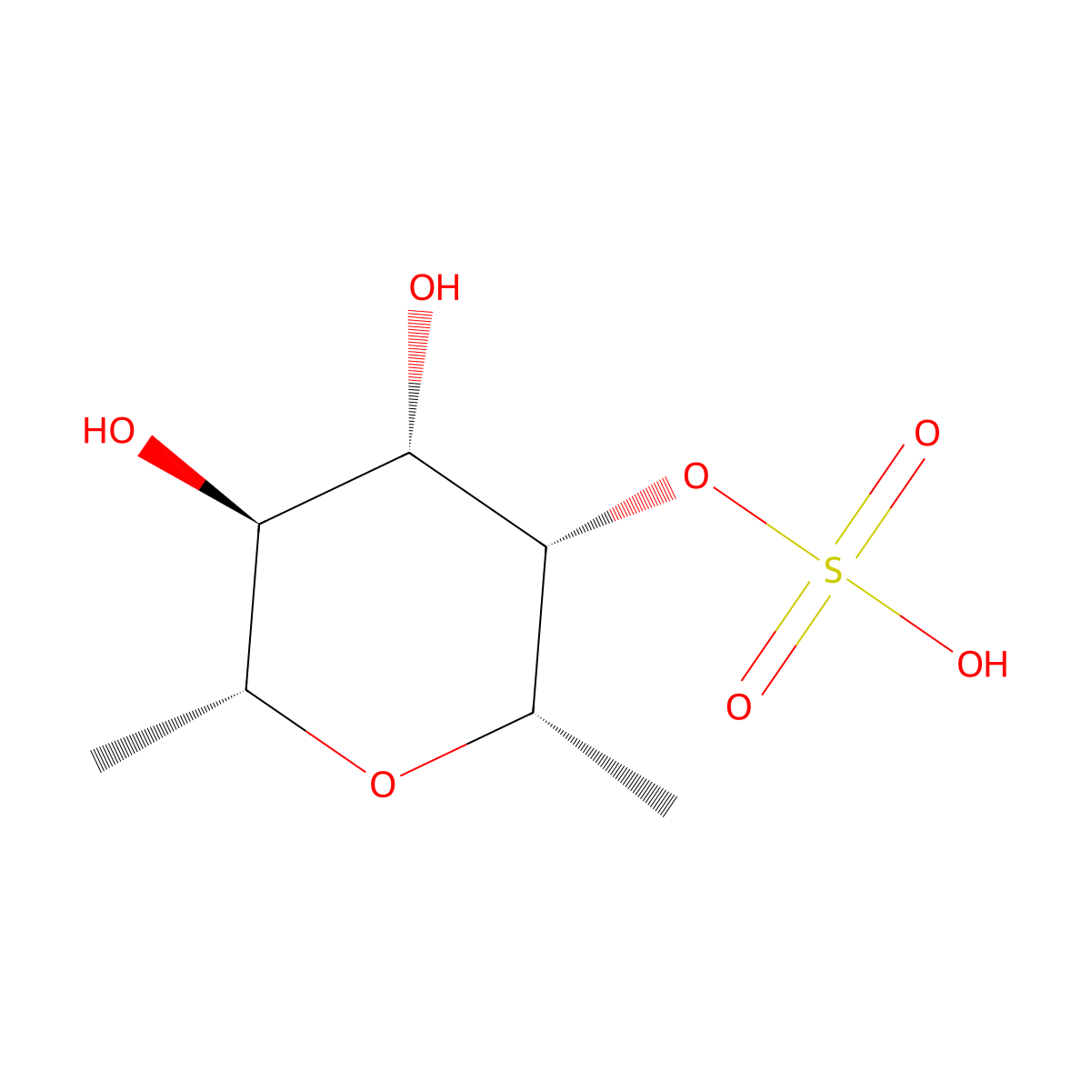 Fucoidan-Ascophyllum nodosum molecular structure, CAS 2165969-58-2