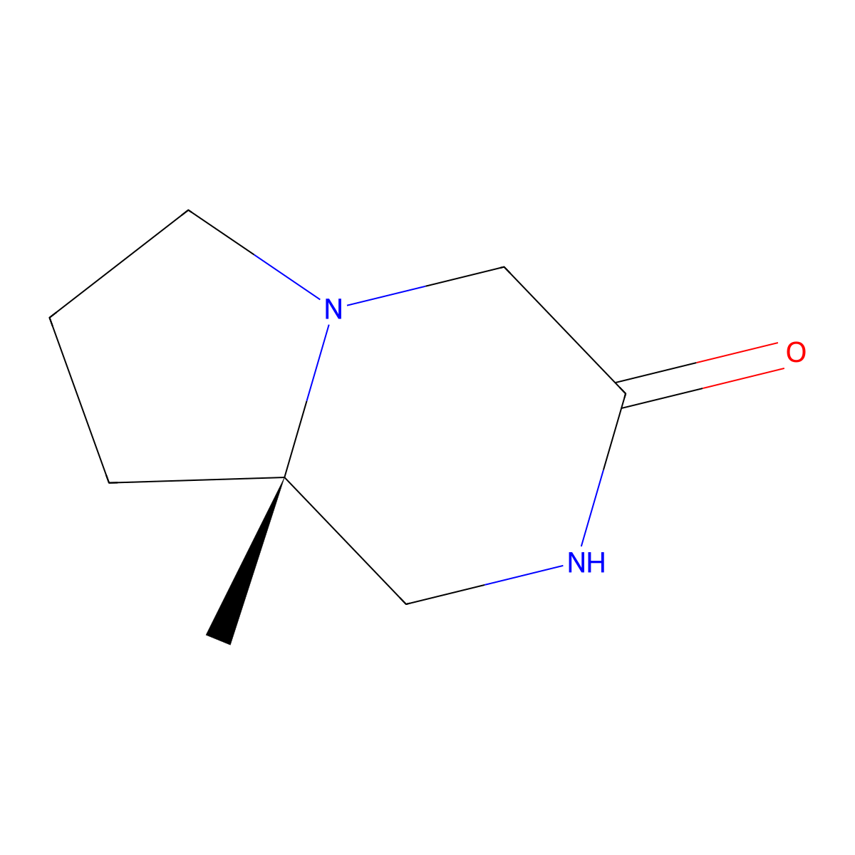 (S)-8A-methylhexahydropyrrolo[1,2-a]pyrazin-3(4H)-one molecular structure, CAS 2165970-59-0