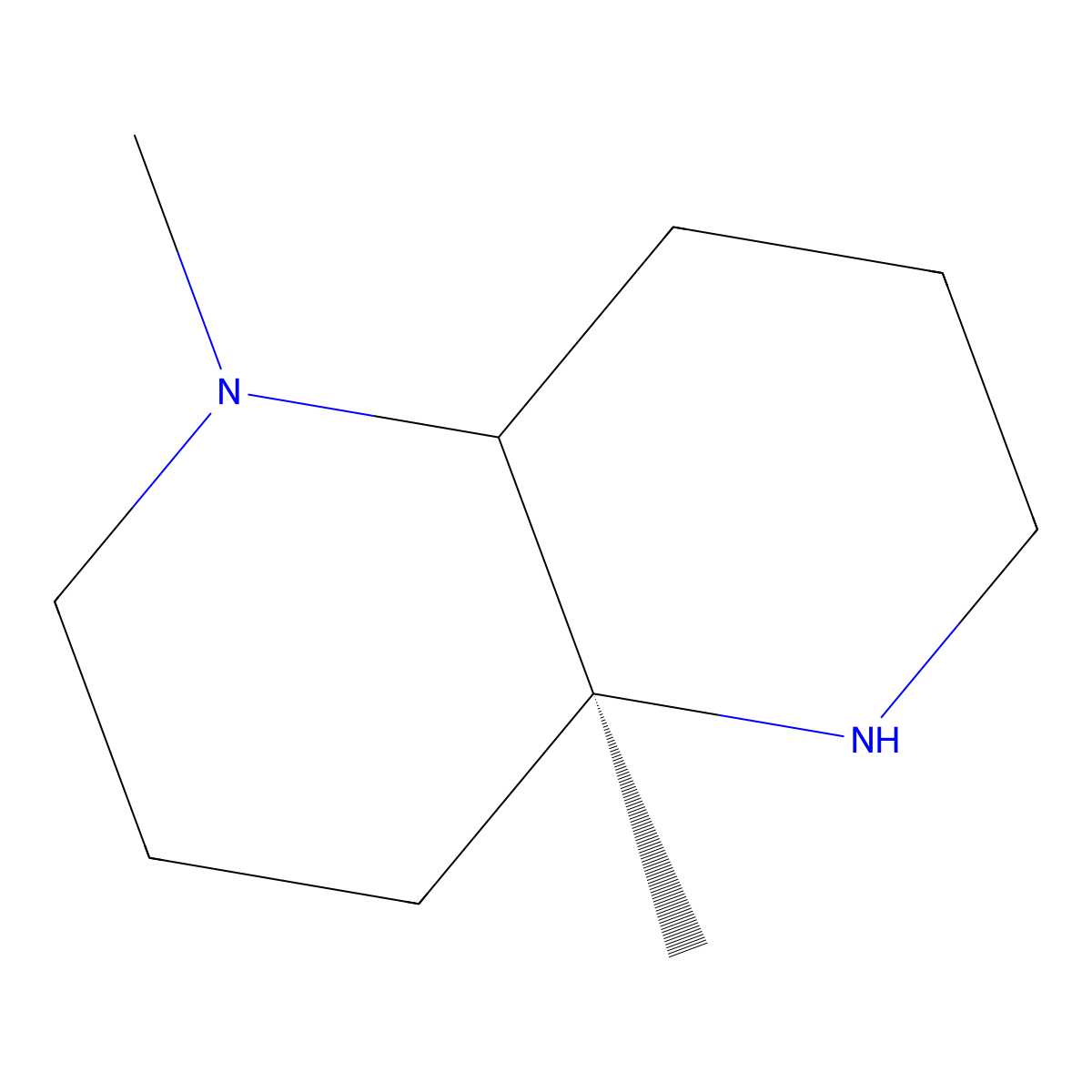 (4aS)-1,4a-dimethyl-decahydro-1,5-naphthyridine molecular structure, CAS 2165981-10-0