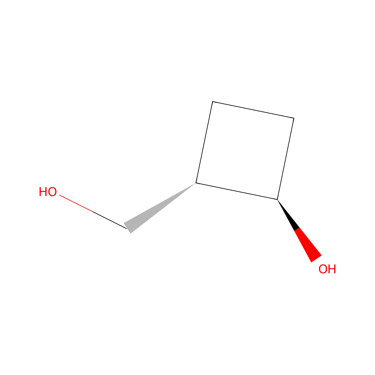 trans-2-(Hydroxymethyl)cyclobutanol molecular structure, CAS 2165995-73-1