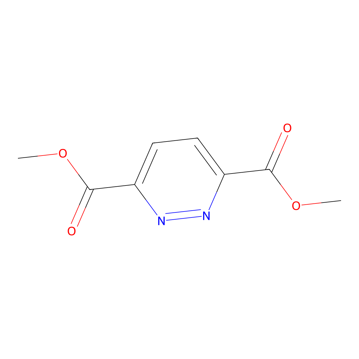 Dimethyl Pyridazine-3,6-dicarboxylate molecular structure, CAS 2166-24-7