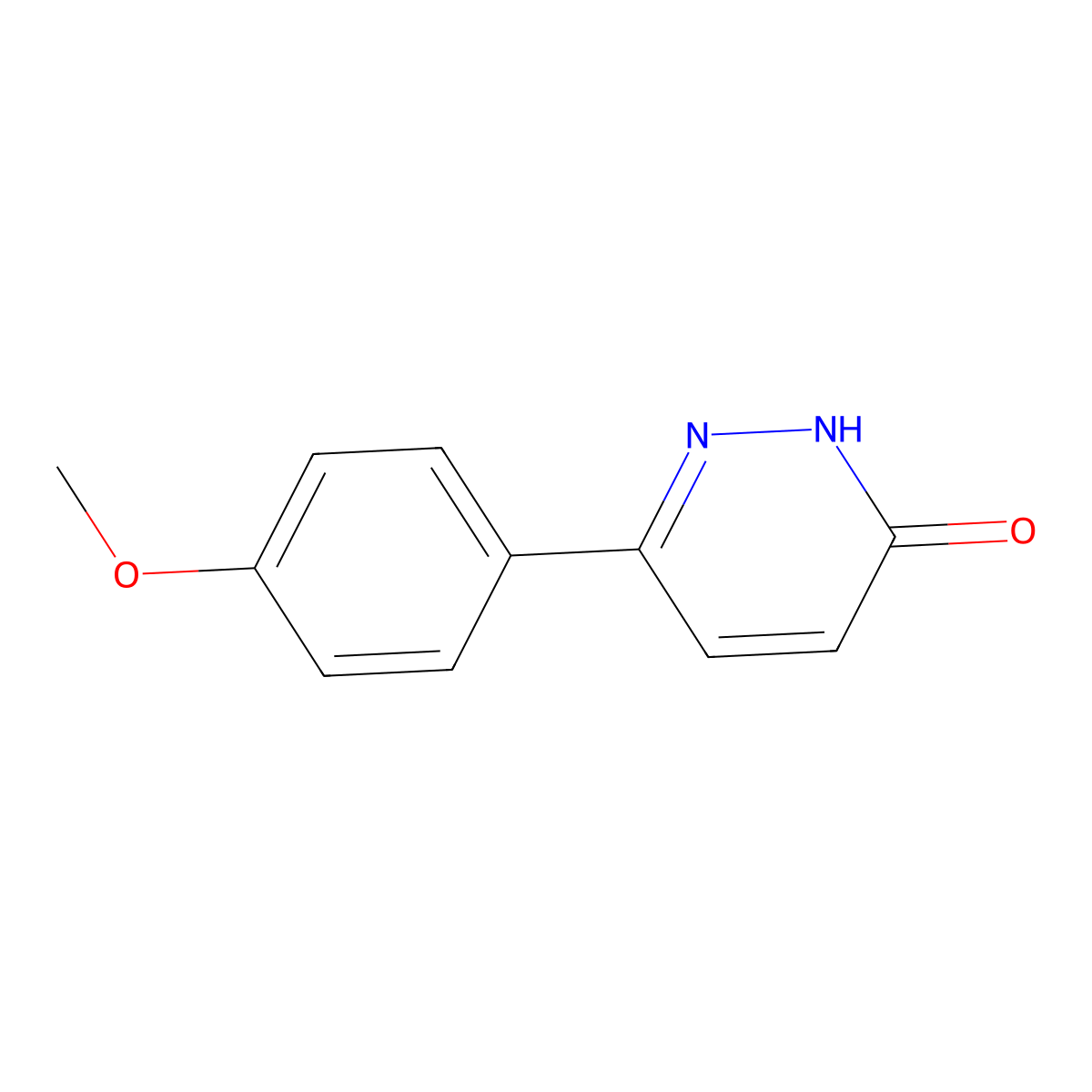 6-(4-Methoxyphenyl)-2,3-dihydropyridazin-3-one molecular structure, CAS 2166-33-8