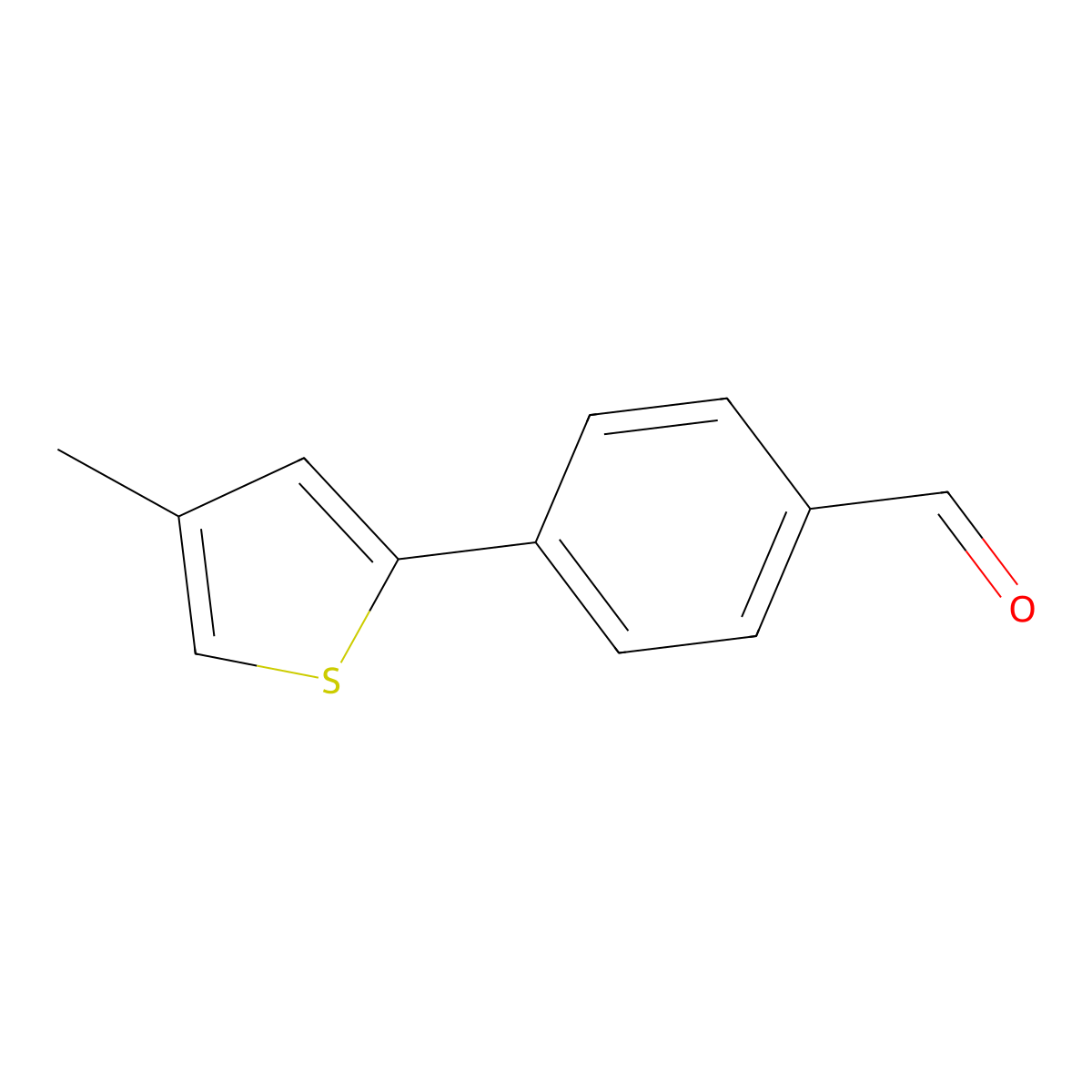 4-(4-Methylthiophen-2-yl)benzaldehyde molecular structure, CAS 2166081-89-4