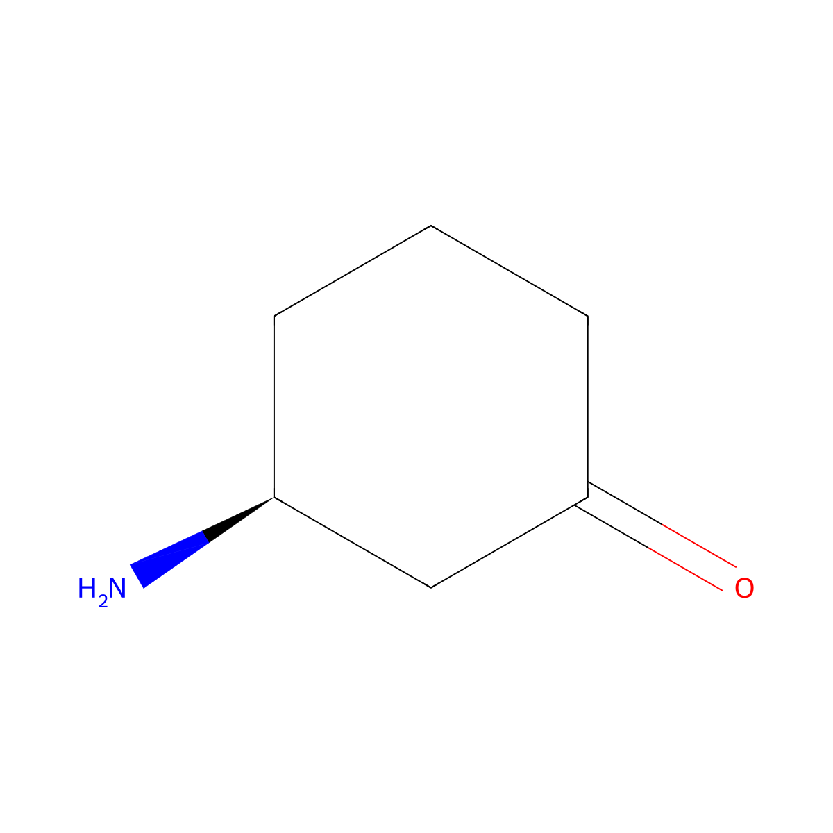 (3S)-3-aminocyclohexan-1-one molecular structure, CAS 2166092-64-2