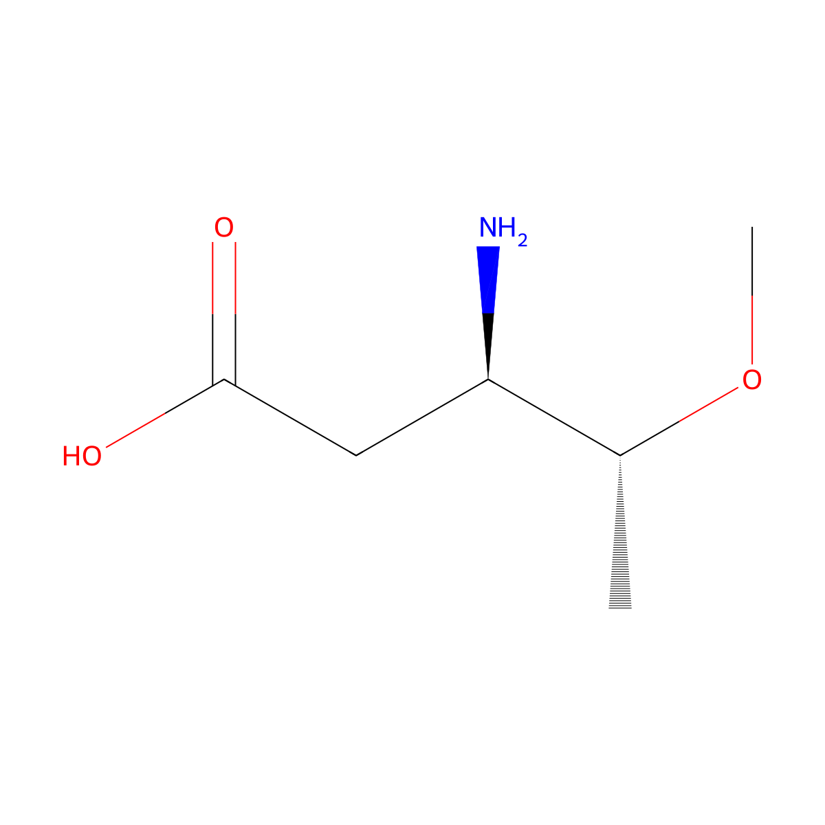 (3R,4R)-3-amino-4-methoxypentanoic acid molecular structure, CAS 2166093-29-2