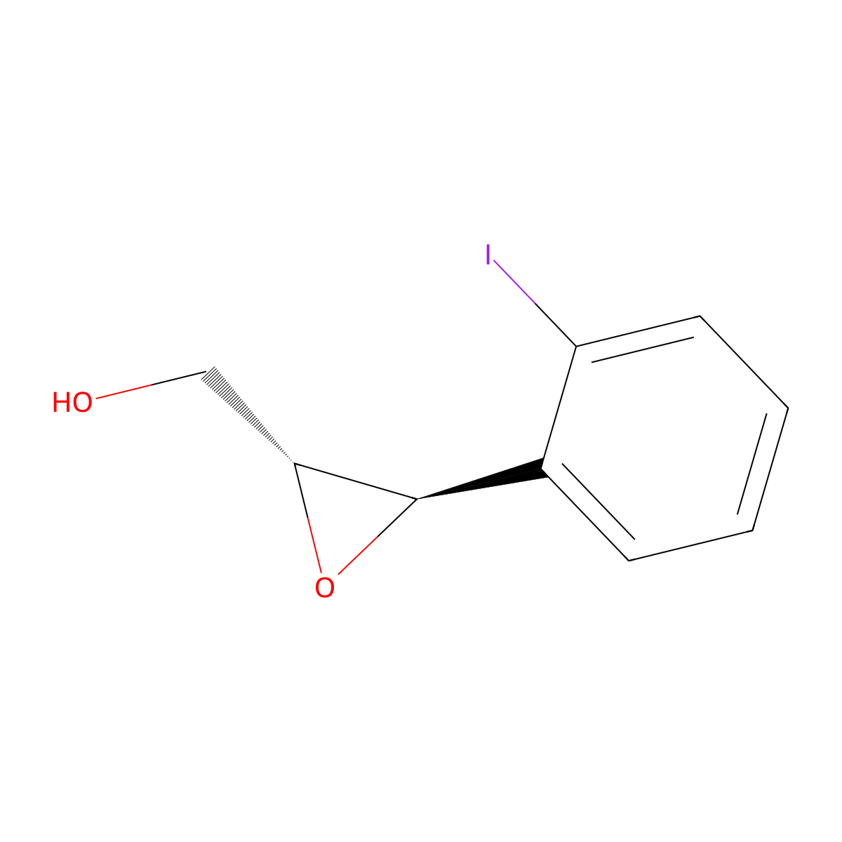 [(2R,3R)-3-(2-Iodophenyl)oxiran-2-yl]methanol molecular structure, CAS 2166106-58-5