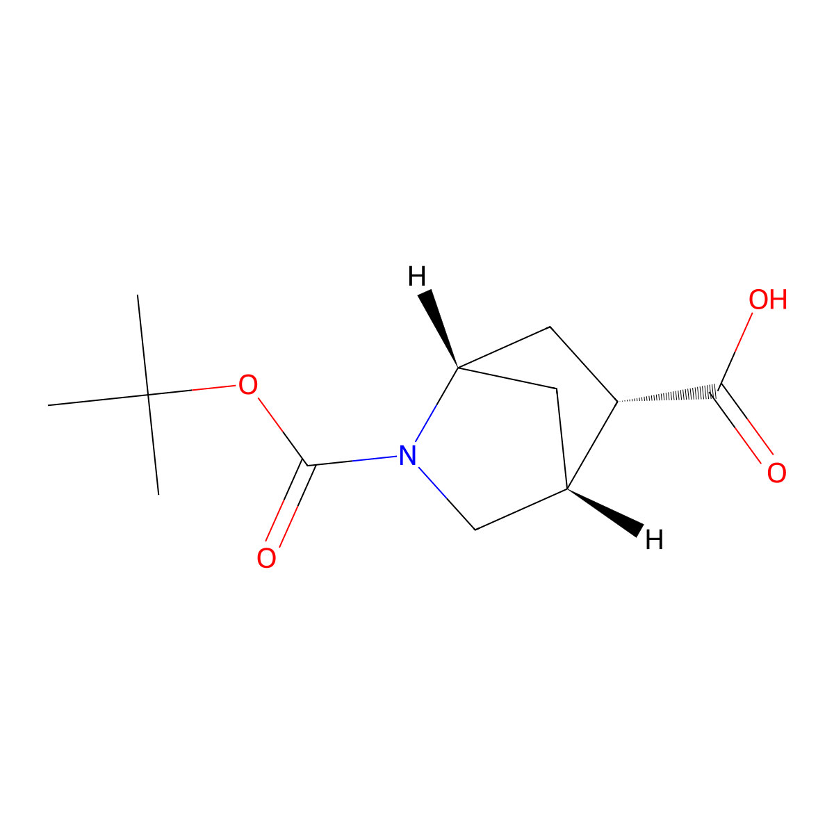 (1S,4R,5S)-2-(tert-Butoxycarbonyl)-2-azabicyclo[2.2.1]heptane-5-carboxylic acid molecular structure, CAS 2166166-79-4