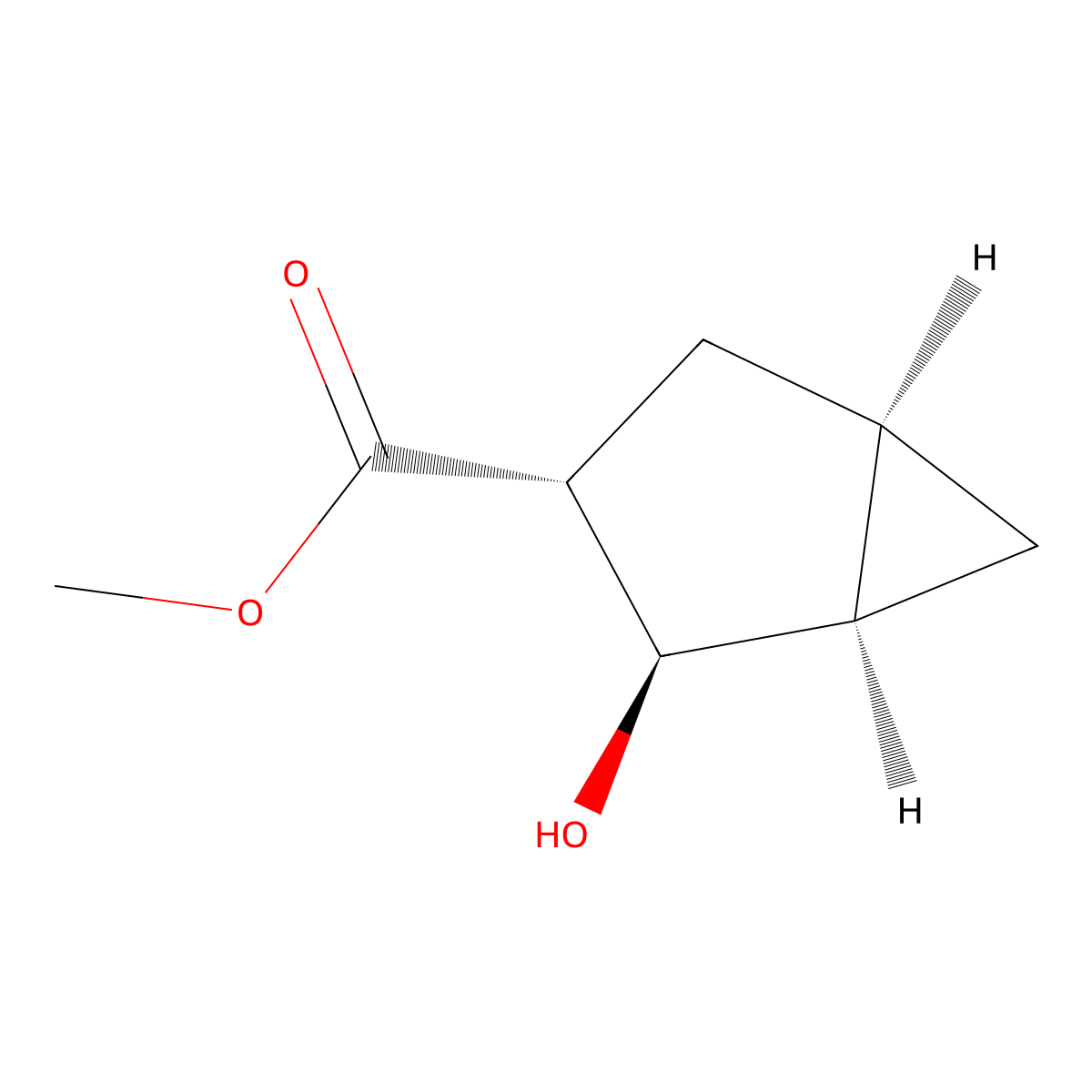 Methyl (1R,2R,3R,5R)-2-hydroxybicyclo[3.1.0]hexane-3-carboxylate molecular structure, CAS 2166232-26-2