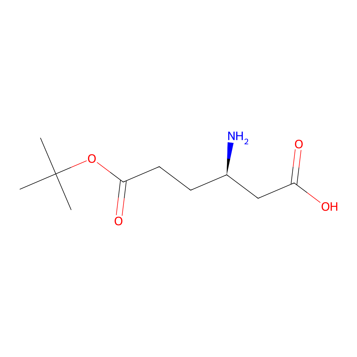 (R)-3-Amino-6-(tert-butoxy)-6-oxohexanoic acid molecular structure, CAS 2166244-05-7