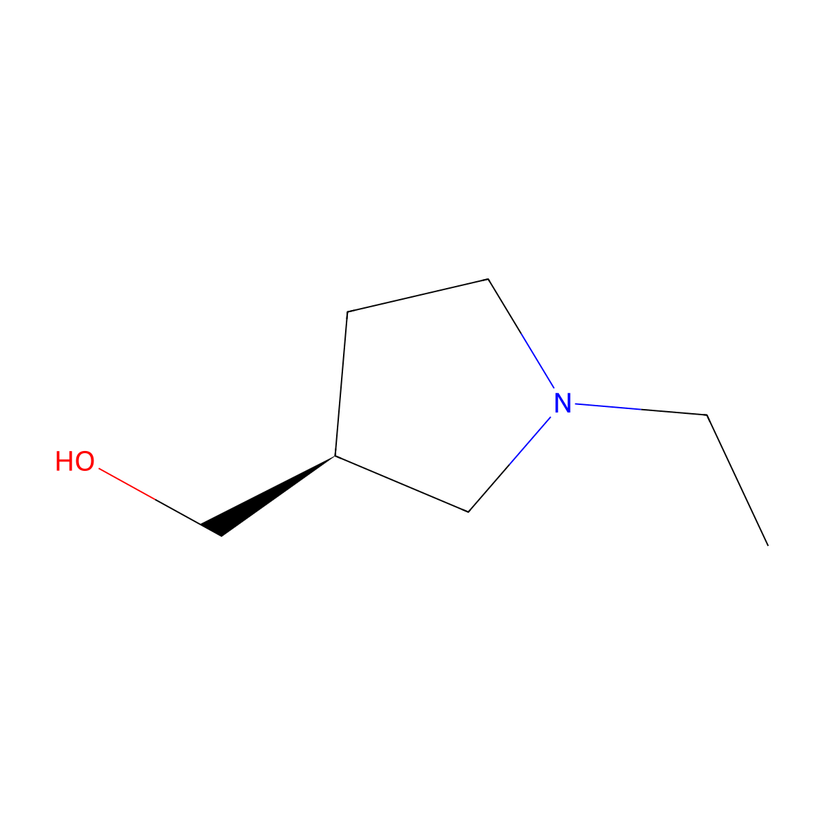 [(3S)-1-ethylpyrrolidin-3-yl]methanol molecular structure, CAS 2166251-13-2
