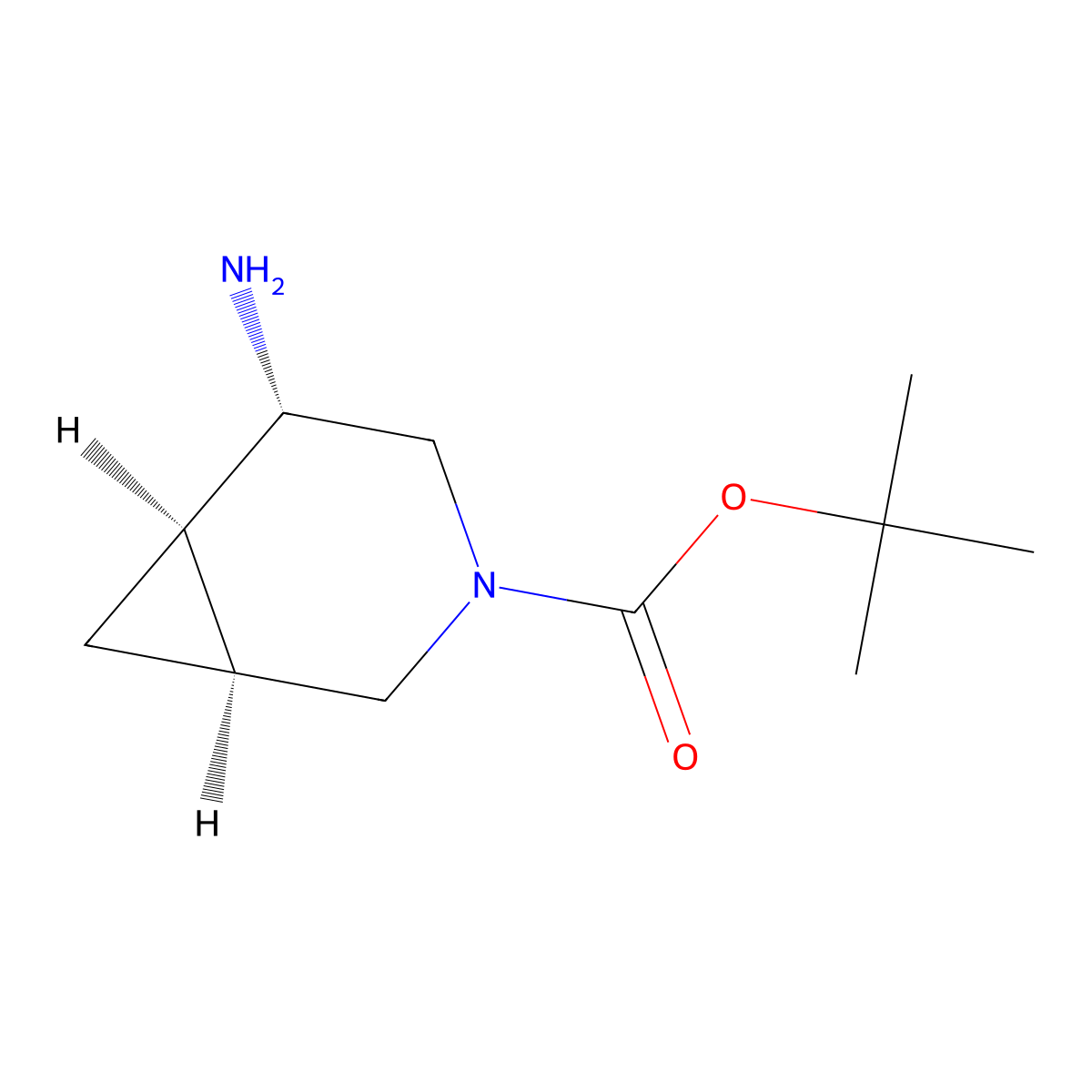 3-Boc-5-exo-Amino-3-aza-bicyclo[4.1.0]heptane molecular structure, CAS 2166258-47-3