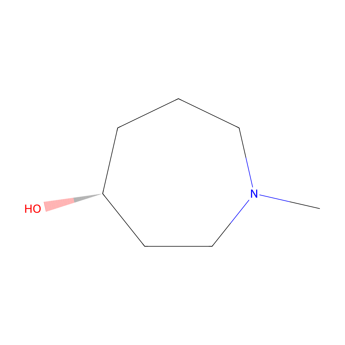 (R)-1-Methyl-azepan-4-ol molecular structure, CAS 2166268-35-3