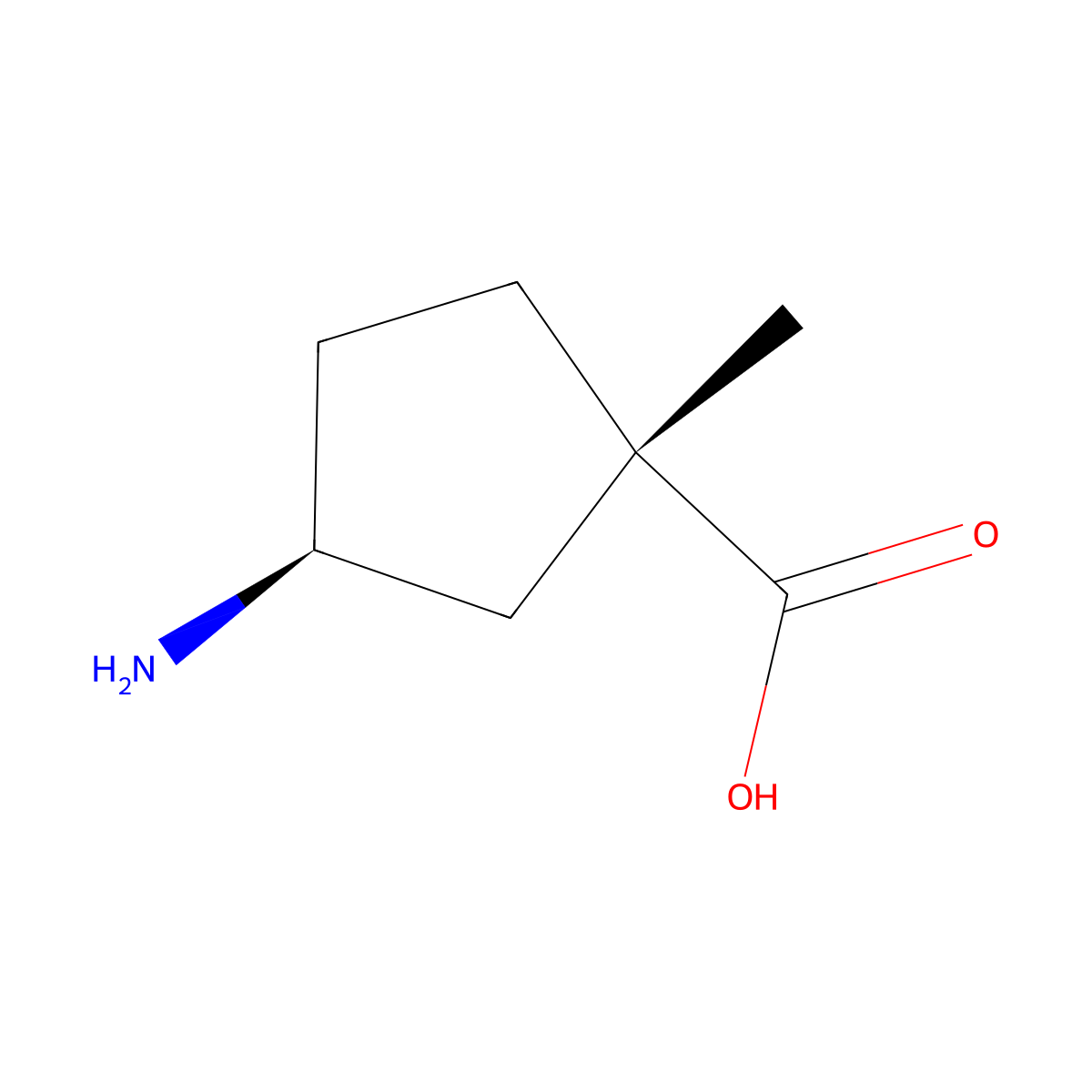 rac-(1R,3R)-3-amino-1-methylcyclopentane-1-carboxylic acid molecular structure, CAS 2166273-10-3