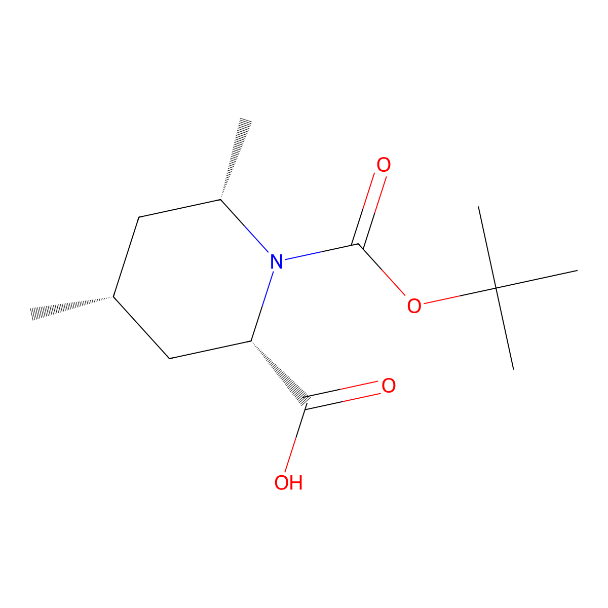 1-[(Tert-butoxy)carbonyl]-4,6-dimethylpiperidine-2-carboxylicacid molecular structure, CAS 2166282-02-4