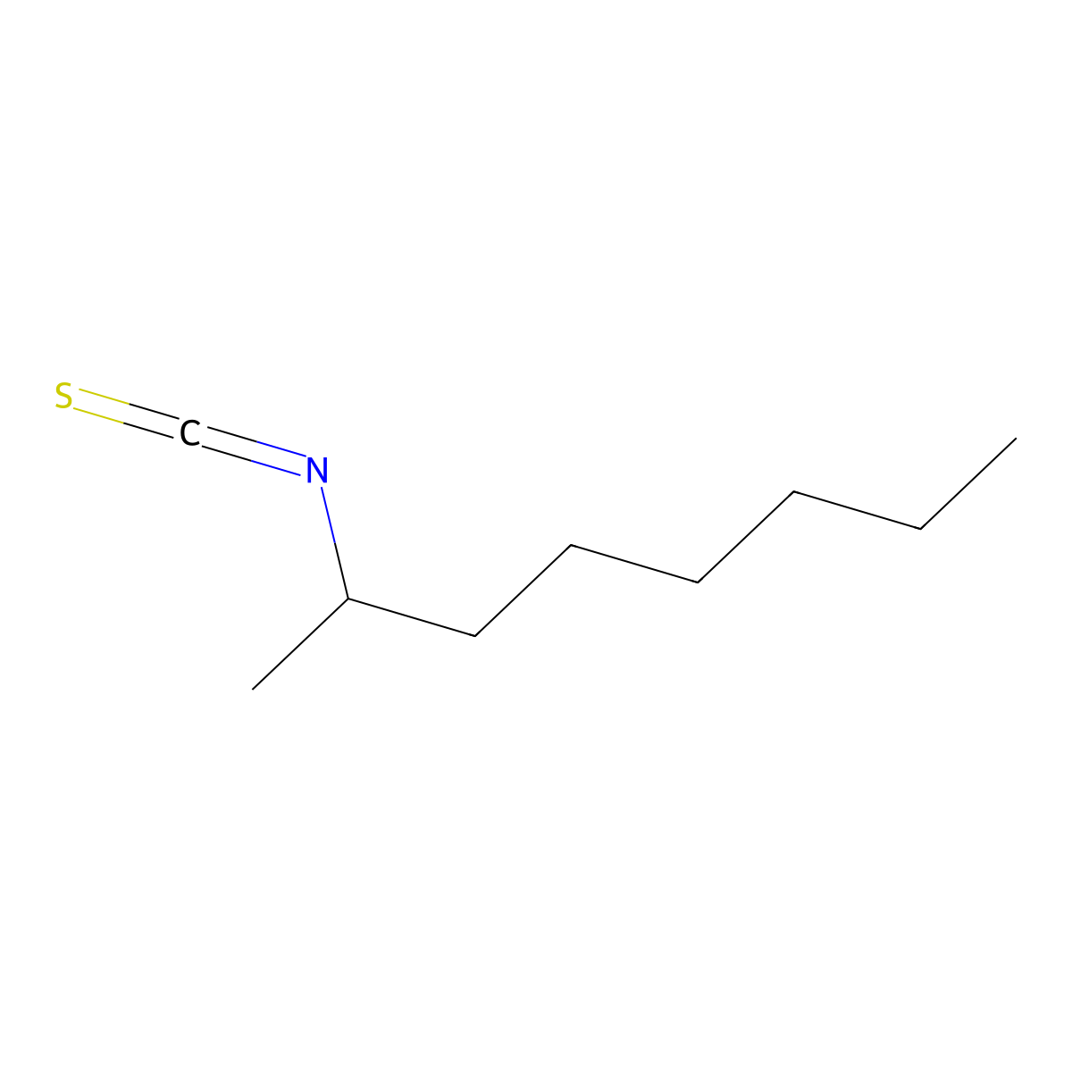 2-Isothiocyanatooctane molecular structure, CAS 21663-52-5