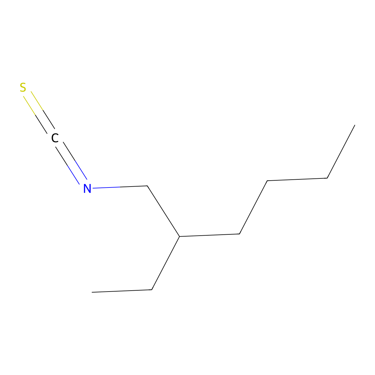 3-(Isothiocyanatomethyl)heptane molecular structure, CAS 21663-56-9
