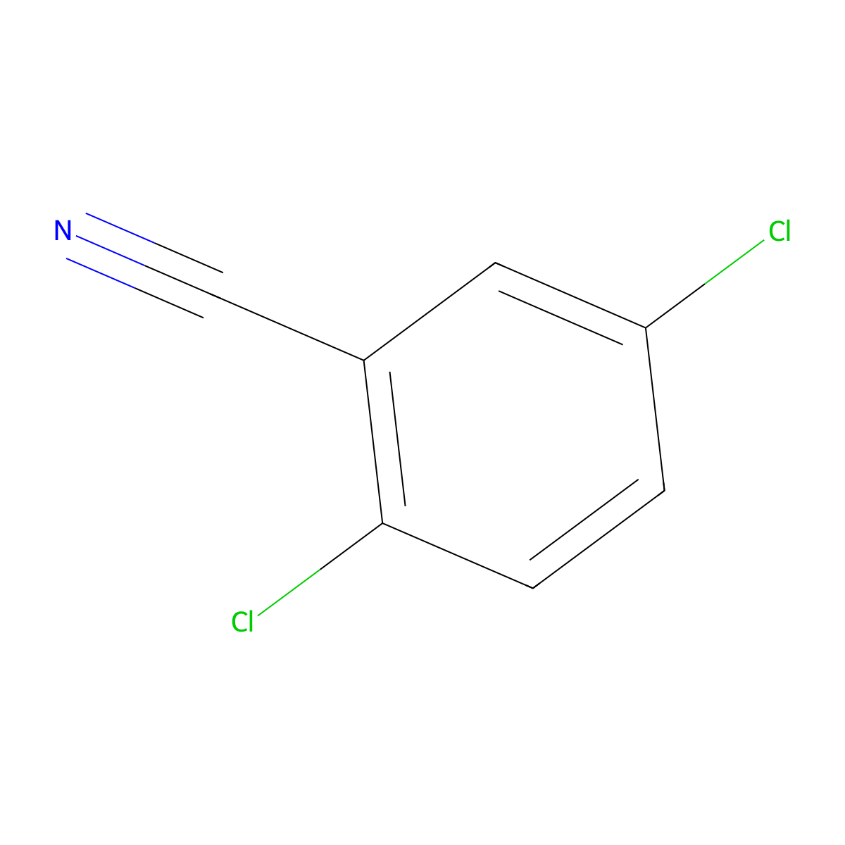 2,5-Dichlorobenzonitrile molecular structure, CAS 21663-61-6