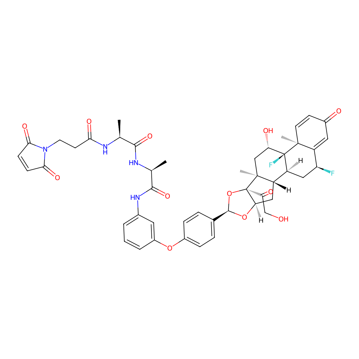 Glucocorticoid receptor agonist-2 Ala-Ala-Mal molecular structure, CAS 2166376-64-1