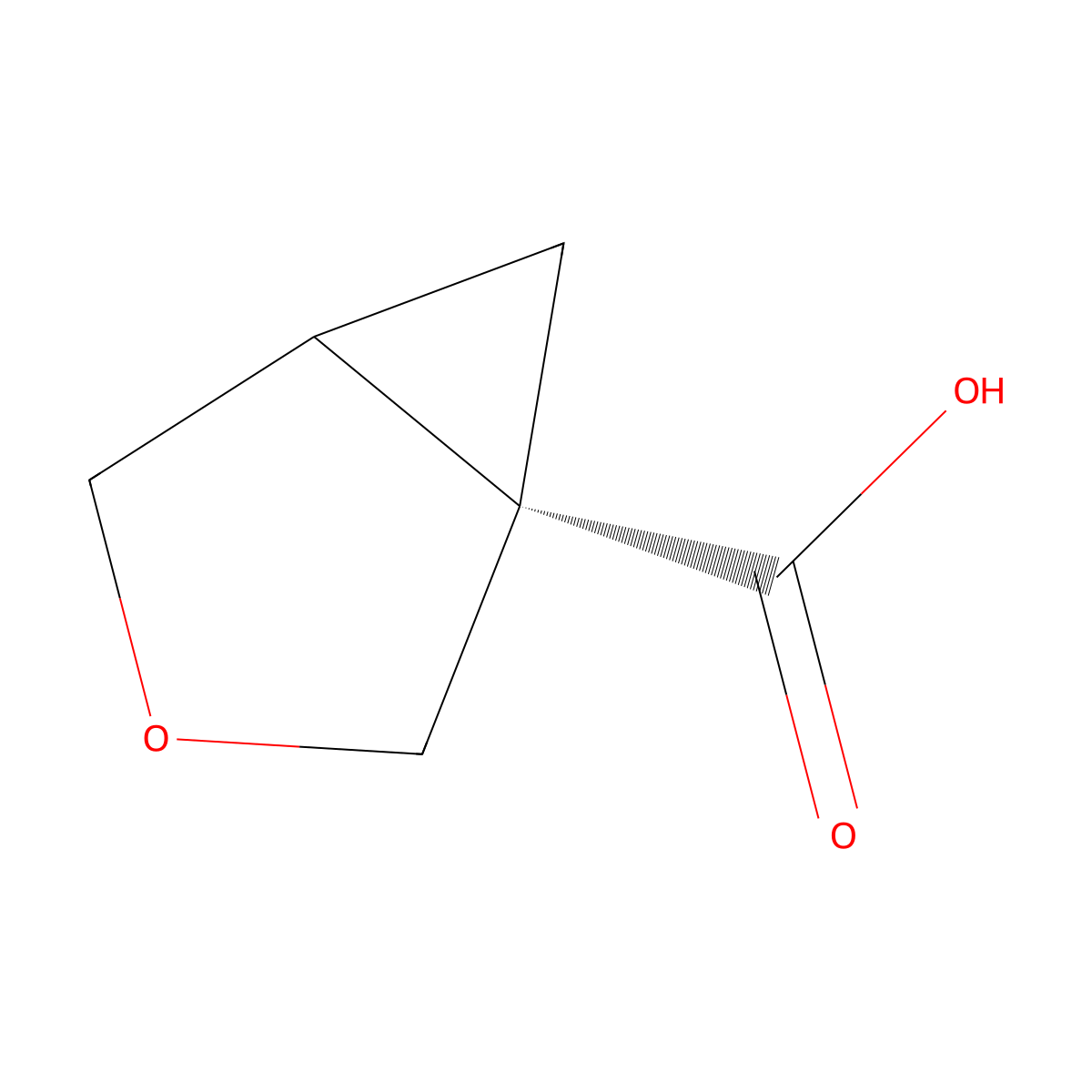 (1S)-3-Oxabicyclo[3.1.0]hexane-1-carboxylic acid molecular structure, CAS 2166387-62-6