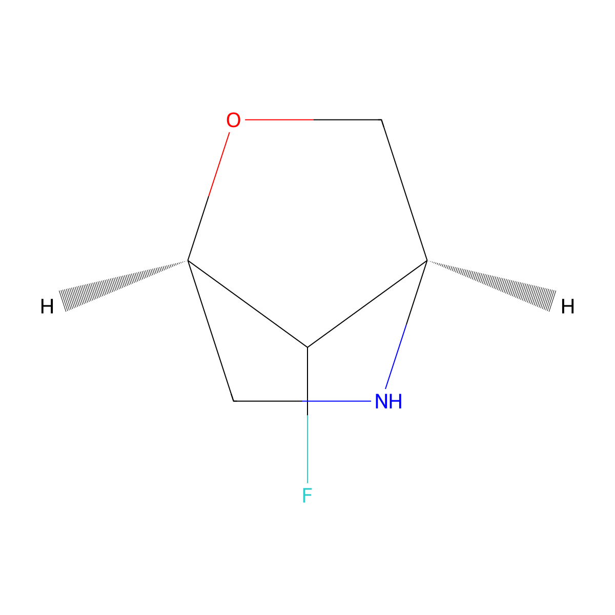 (1R,4R)-7-Fluoro-2-oxa-5-azabicyclo[2.2.1]heptane molecular structure, CAS 2166496-18-8