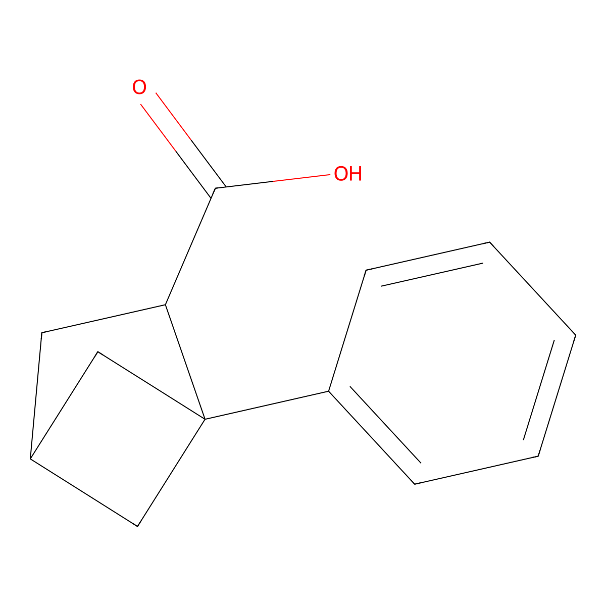 1-Phenylbicyclo[2.1.1]hexane-2-carboxylicacid molecular structure, CAS 2166524-46-3