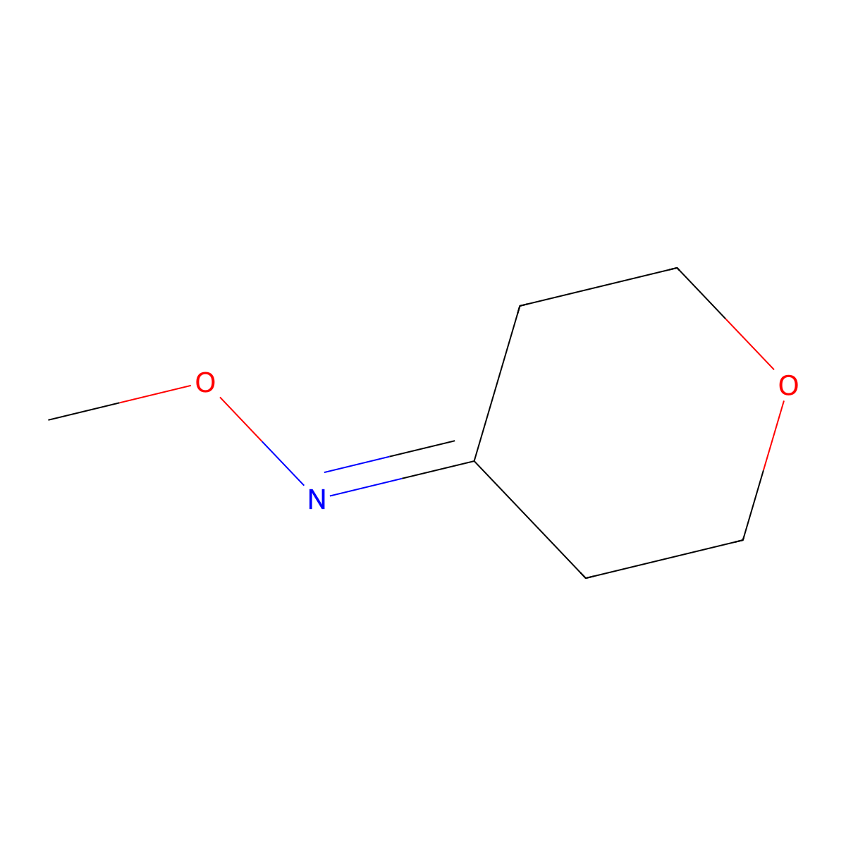 N-methoxyoxan-4-imine molecular structure, CAS 216656-70-1