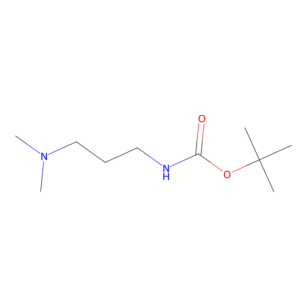 tert-Butyl (3-(dimethylamino)propyl)carbamate molecular structure, CAS 216659-47-1