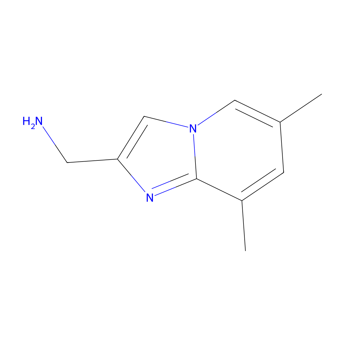 1-{6,8-Dimethylimidazo[1,2-a]pyridin-2-yl}methanamine molecular structure, CAS 2166638-90-8