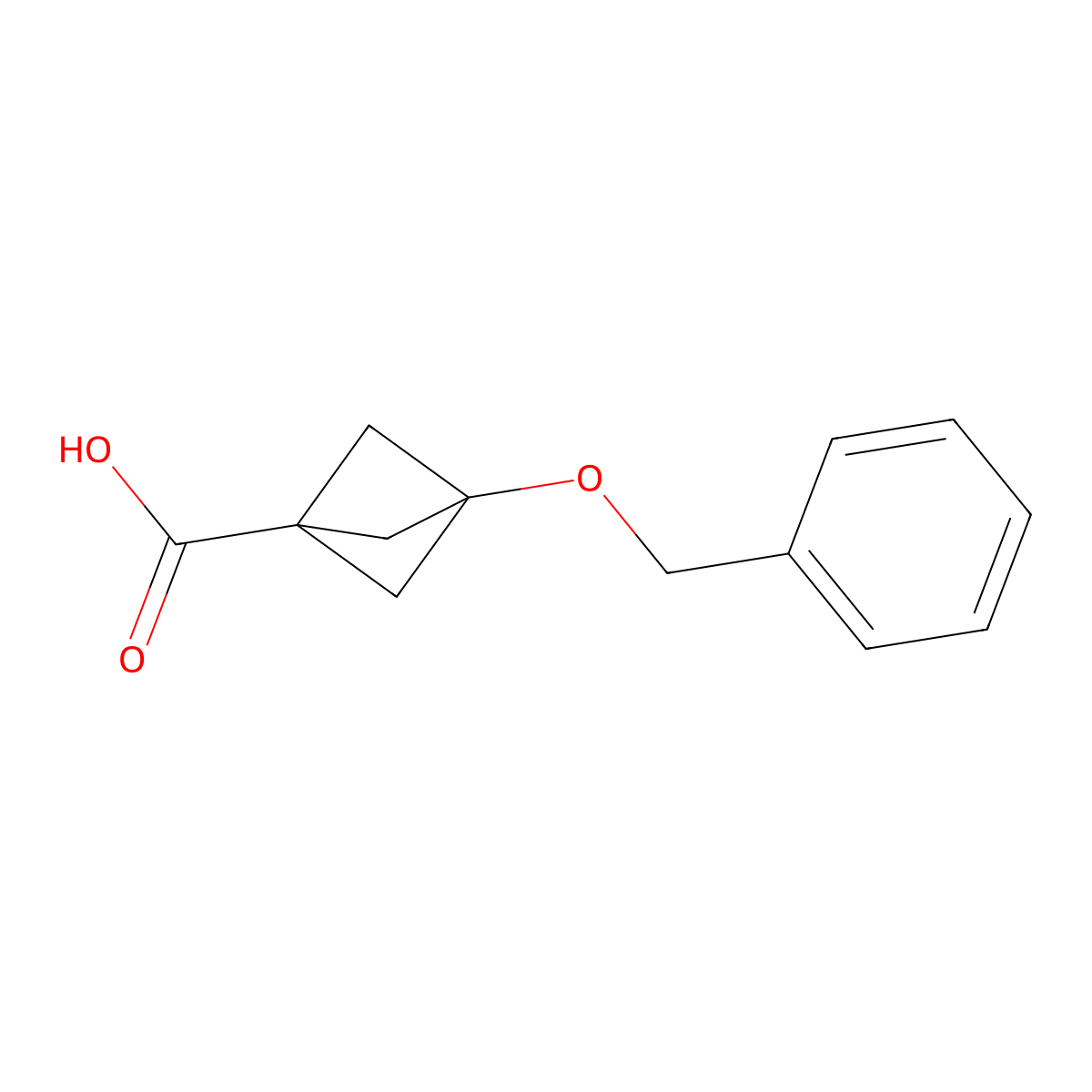 3-(Benzyloxy)bicyclo[1.1.1]pentane-1-carboxylic acid molecular structure, CAS 2166647-54-5