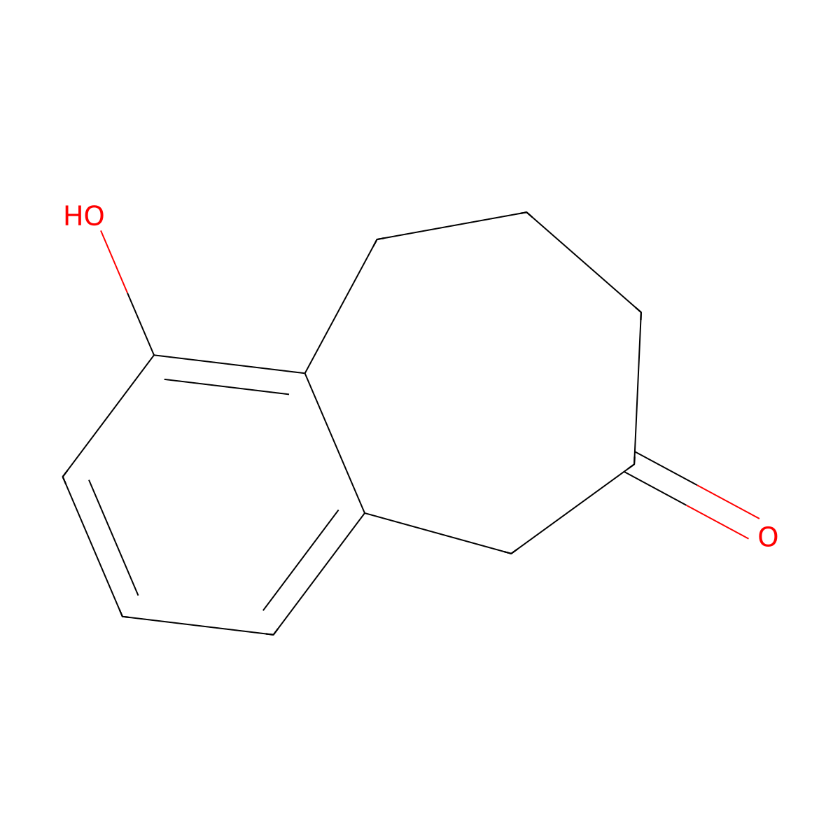 1-hydroxy-6,7,8,9-tetrahydro-5H-benzo[7]annulen-6-one molecular structure, CAS 2166660-68-8