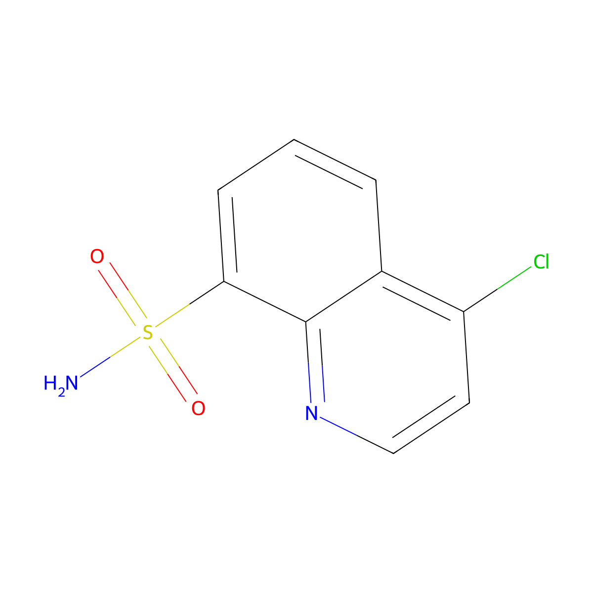 4-Chloroquinoline-8-sulfonamide molecular structure, CAS 2166667-87-2