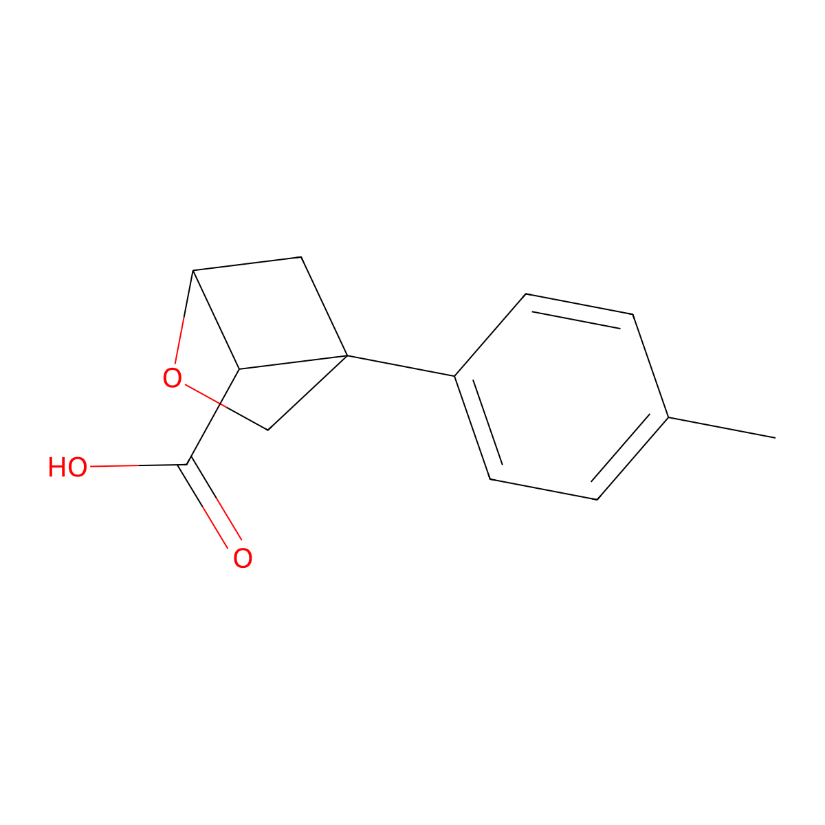 4-(4-Methylphenyl)-2-oxabicyclo[2.1.1]hexane-5-carboxylic acid molecular structure, CAS 2166681-57-6