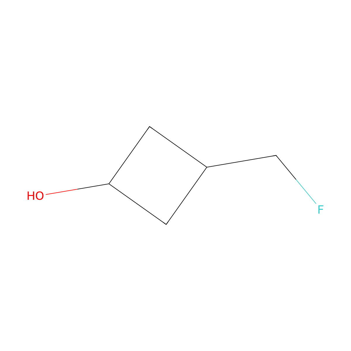 3-(Fluoromethyl)cyclobutan-1-ol molecular structure, CAS 2166690-12-4