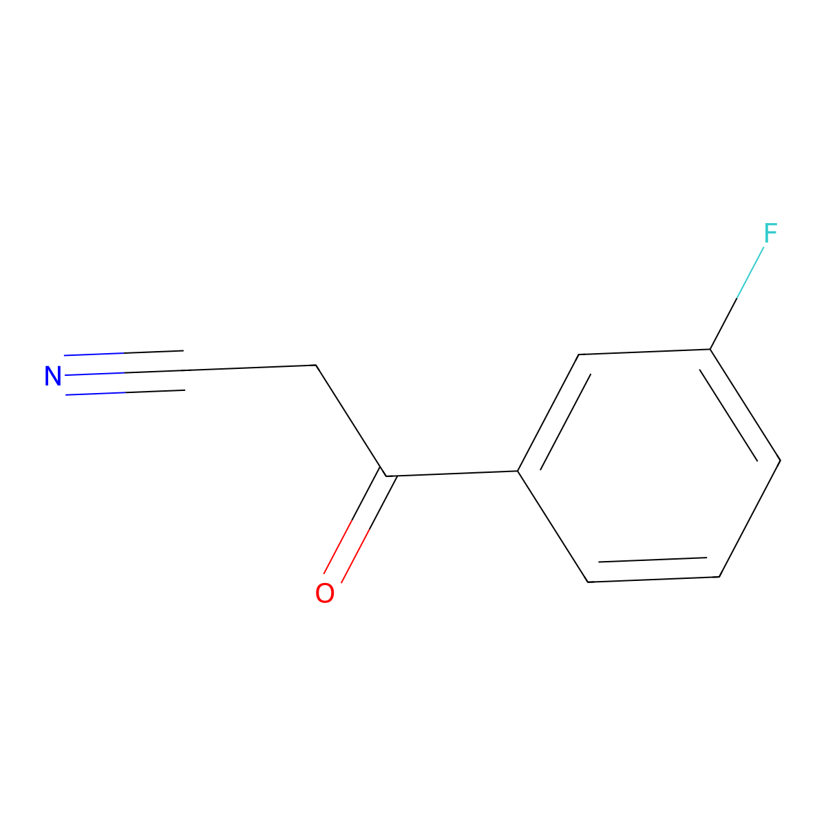 3-(3-Fluorophenyl)-3-oxopropanenitrile molecular structure, CAS 21667-61-8
