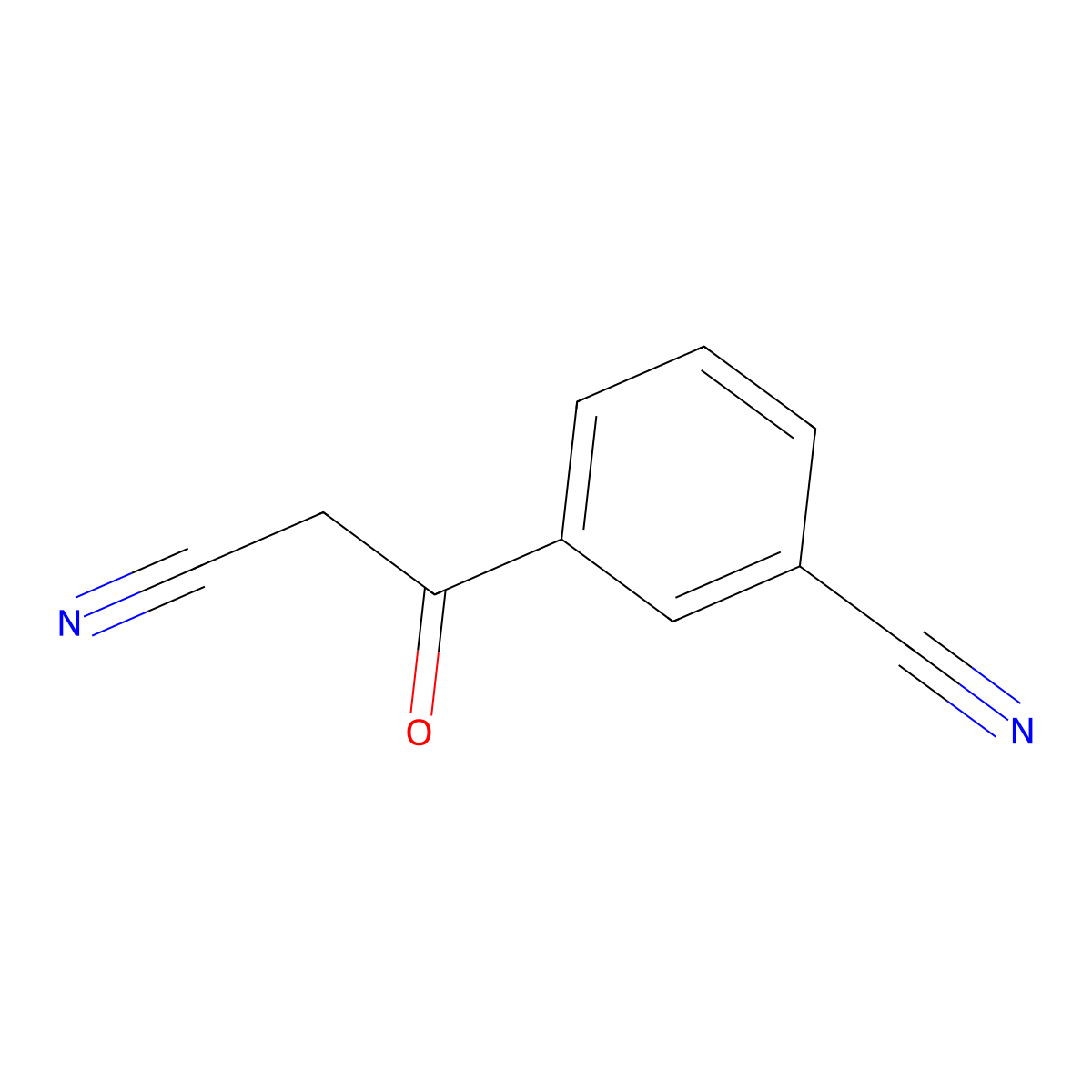 3-(2-Cyanoacetyl)benzonitrile molecular structure, CAS 21667-63-0
